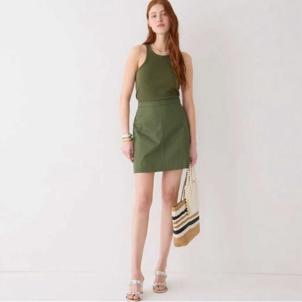 J Crew Natasha skirt in stretch twill cotton blend, Size 0